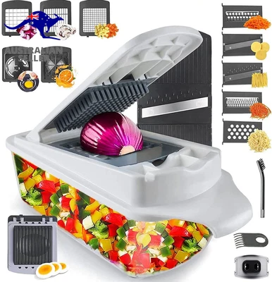 Vegetable Chopper, Multi 22-In-1 Veggie Mandoline Slicer, Food Cutter Chopper fo