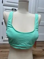 Ladies' Stoney Clover Swim Top Mint Green Ribbed Bralette Size L (12-14)
