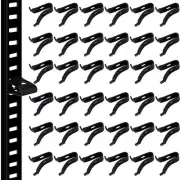 36Pcs Pilaster Shelf Clips Adjustable Cabinet Bracket Clips Shelf Support Pin...