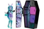 Monster High Skulltimate Secrets Neon Frights Doll Accessories, Twyla with Dress-Up Locker 19+ Surprises