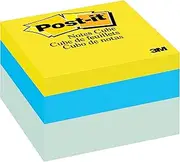 Post-it Notes, 76x76mm, 1 Cube, Sticky Notes, Blue Wave, Clean Removal, Recyclable (2056-RC)