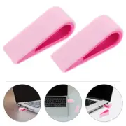 2 Pcs Laptop Stand Heightening Notebook Computer Support Travel Office Home