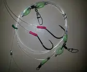 3 X SHOCK MONO RIGS 100LB LUMO ULTIMATE II SWAPABLE HOOKS 6/0 BEAK & 7/0 CIRCLE