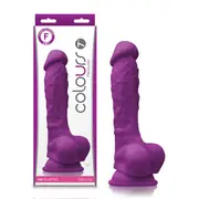 Colours - Pleasures 7 Inch Dildo (Purple)