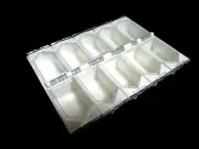 10 compartments Beads Display Storage Box Case Plastic White Clear DAISO JAPAN