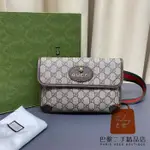 正品免運 GUCCI 古馳 GG SUPREME NEO VINTAGE 虎頭腰包/胸包/斜挎包/單肩包493930