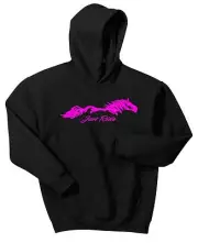 JUST RIDE HORSE YOUTH HOODIE SWEAT SHIRT PONY COWGIRL EQUESTRIAN