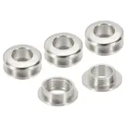 8mm(1/3 Inch) Brass Hole Eyelets, 4 Pcs Arc Surface Grommets, Imitation Silver