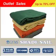 Outdoor Heavy Duty Shade Sail 95% Sun UV Block Canopy Triangle 5X5X7.1m Cloth