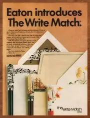 1978 Eaton Stationary Vintage Print Ad/Poster Sheaffer Kaleidoscope Pen Pop Art