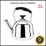 2L Tea Kettle Stainless Steel Capsule Base Stovetop Teakettle Home Office Teapot