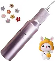 Electric Wool Felting Tool, Wool Felting Needle Tools with 2 Speed Adjustment, Stroke 27mm, Craft Wool Felt DIY Stitch, Handheld Felt Punching Machine, for Wool Painting and Felted Craft Work