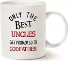 Father's Day Godfather Coffee Mug Gifts Only The Best Uncles Get Promoted to God