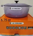 Le Creuset 6.3 L 6.75 Qt Cast Iron Oval Dutch Oven Blue Bell Purple Provence NEW