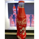 可口可樂50週年曲線紀念瓶花卉瓶