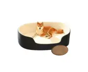 Pet Beds Pet Bed Black And White With Cooling Pad Double Sided Dog Mat Kennel Soft Fleece Sofa