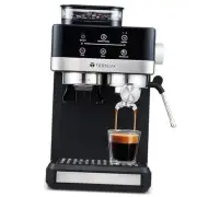 20 Bar Espresso Machine with Grinder, 20 Grind Settings, Hot & Cool Brew Black