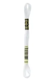 DMC - Color # B5200 -- Pearlescent White Light -- Embroidery Floss --- Per Skein
