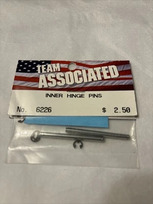 Team Associated Asc 6226 Inner Hinge Pins with E-clips RC10 vintage RC Box A7
