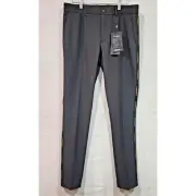 J. Lindeberg Stuart Men's Side Stripe Golf Pant GMPA06876 Black NEW Sz 32 X 32