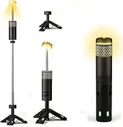 Telescopic Camping Light, 7800mAh Rechargeable LED Lantern, 11.4in-36in Height Adjustment, IP64 Waterproof for Outdoor, Hiking, Camping, Emergency