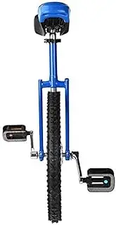 Adjustable Wheel Unicycle Non-Slip and Wear-Resistant Ergonomic Design Adult's Trainer Unicycle Double Thick Aluminum Exercise Bike Bicycle Suitable for Beginners Children and Adults Blue Durable TDF