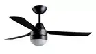 Ceiling Fan with Lighting and Remote Control Bayside Megara Black 122 CM