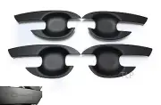 MATTE BLACK 4 DOOR HANDLE COVER INSERT BOWL TRIM ISUZU D-MAX DMAX 2012 2015 2017
