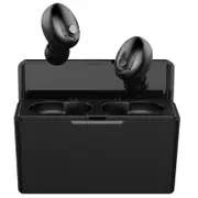 T5 TWS bluetooth 5.0 Earphone 2200mAh Power Bank Wireless Mini Binaural Stereo Waterproof Sports Headphone With Charging Box BLACK COLOR