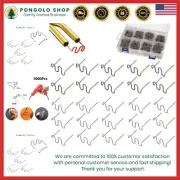 Plastic Repair Staples 1000pcs 0.6mm 0.8mm for Car Bumpers Dashboards DIY
