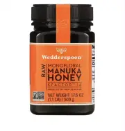 Wedderspoon 100% Raw Manuka Honey KFactor 16 500g 17.6 oz -(2)Jars