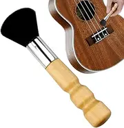 Guitar Cleaning Brush, Guitar Dust Removal Remover, Detailing Care Duster Cleaning Tool with Wooden Handle Soft Bristles for Piano