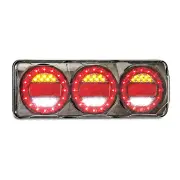 LED Autolamps Stop Tail Indicator Reverse Reflector Light Maxilamp 3 Lamps Box