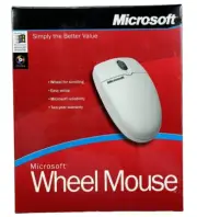 VTG NEW Microsoft Wheel Mouse Part No X04-75667 Sealed in Box UPC 093007833511