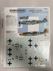 NEW Vtg AeroMaster 48-384 Augsburg Eagles War Model Airplane 1/48 Decal (AKY3)