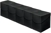 Ultra Pro - 100+ Jet Black Eclipse Card Deck Box Set of 5 - Protect & Store Valuable Cards, Deck Box for Pokemon/Magic/YuGiOh Collectible Cards, Baseball Cards, Sports Cards, Durable Deck Box