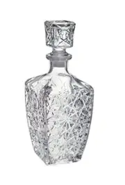 CIRCLEWARE GLASS DECANTER WITH STOPPER 35 OZ/ 1 LITER - BRAND NEW