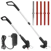 Electric Cordless Grass Trimmer Rechargeable Grass String Trimmer Garden Weed Cu