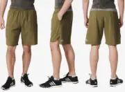 Adidas Aeroknit Climacool Performance Mens Shorts Small (S) Olive Green