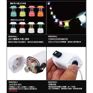 【KZM】LED串燈 (繽紛馬卡龍/清新彩色) 附收納袋 LED 串燈 露營裝飾燈 聖誕 裝飾 居家 露營 悠遊戶外