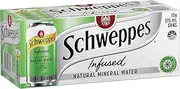 Schweppes Lime & Lemon Infused Mineral Water 375 ml (Pack of 10)