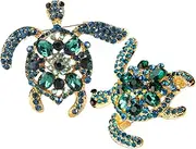 [VALICLUD] 2pcs Turtle Brooch Pins for Women Stylish Animal Accessories Lightweight Durable Turtle Jewelry Unique Design for Clothing Backpacks for Everyday Wear