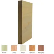 EWBB54 square edge 7-1/4" Tall Baseboard Moulding, 3/4" x 7-1/4" Unfinished Soli
