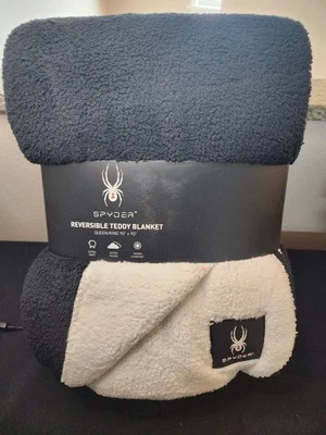 Spyder Reversible Teddy Blanket 90"x90" (King/Queen)