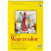 Strathmore 360110 Watercolor Spiral Paper Pad 11"X15"-12 Sheets