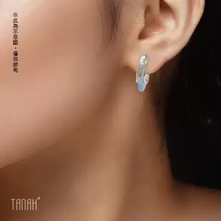 【TANAH】復古時尚 透明款 環氧樹酯款 紫色款/金色款 耳針款 耳環(DE027)