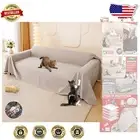 Waterproof Cat Scratch Protector Sofa Cover - Anti-Slip for 3 Cushion Couches