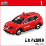 【FUN心玩】TM 001A3 879398 麗嬰 正版 TOMICA NISSAN X-TRAIL 日產消防指揮車 多美