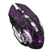 Omeshin Rechargeable X8 Wireless Silent Led Backlit Usb Mouse Computer Bluetooth Mause 2.4Ghz For Laptop Pc Mice Trackballs & Touchpads