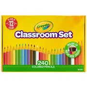 Crayola Coloured Pencils Classroom Pack 240 Pieces